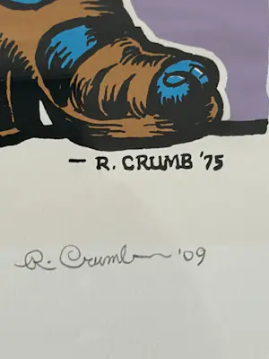 Robert Crumb - The Hokum Boys (2009) – Gesigneerde zeefdruk naar Albumcover 1975– 150/250 kopen? Bied vanaf 300!