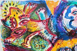 Rik van Iersel - Beestachtig - Originele litho in nieuwstaat verkocht voor € 1!