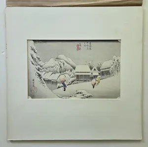 Ando Hiroshige - Sneeuwlandschap. Druk door Albert Carman. kopen? Bied vanaf 129!