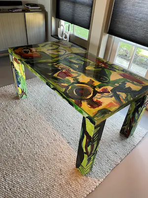Jacob Kanbier - Kunsttafel 'het echte leven' kaufen? Bieten Sie von 1200!