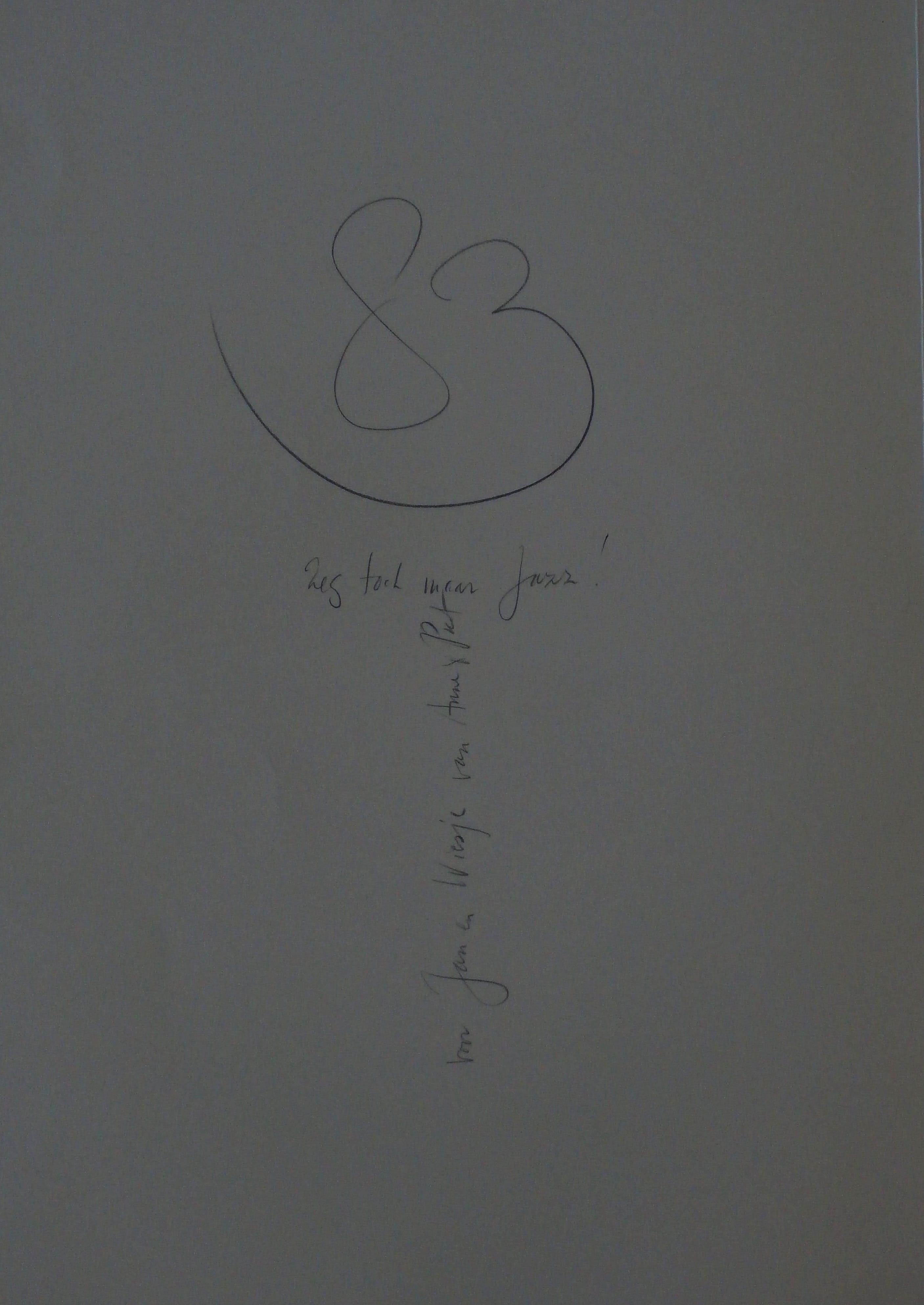 Piet Klaasse - tekening en litho : Nick Vollebregt Jazzcafé Laren - 1982 kopen? Bied vanaf 75!