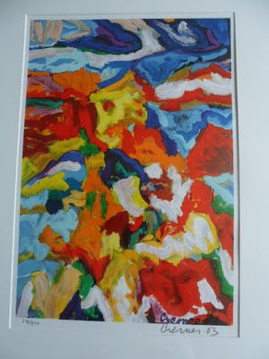 Jan Cremer - Zeefdruk. titel, Wild Horizon. kopen? Bied vanaf 175!