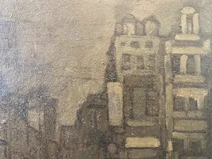 Jan Rijlaarsdam - Stadsgezicht met vele figuren kopen? Bied vanaf 60!