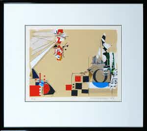 Sam Middleton - Zeefdruk, Zonder titel - Ingelijst verkocht voor € 1!