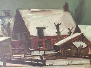 Willem Brinkman - Willem Brinkman - winters landschap kopen? Bied vanaf 150!