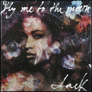 Jack Liemburg - Gemengde techniek op doek, Fly me to the moon kopen? Bied vanaf 250!