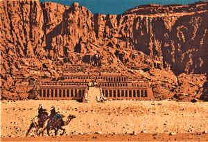 Simon Koene - Kameelruiters bij de tempel van Hatsjepsut (Egypte) verkocht voor € 25!