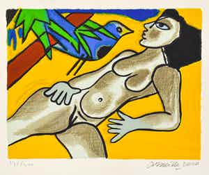 Corneille - La femme et I'oiseau verkocht voor € 100!