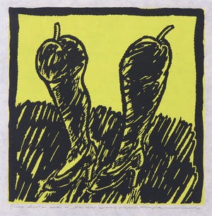 Leo van Nassau - Lot van 5 linosnedes, Tussen hemel en aarde kopen? Bied vanaf 1!