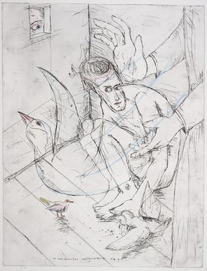 Henk Visch - Handgekleurde ets, De onmiddellijke confrontatie met kopen? Bied vanaf 1!