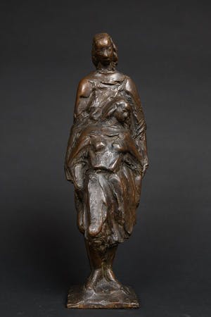 Jan van Luijn - bronzen beeld van moeder en dochter kopen? Bied vanaf 1000!