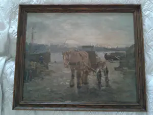 Cor Noltee - Pferd mit Wagen am Hafen kopen? Bied vanaf 2200!