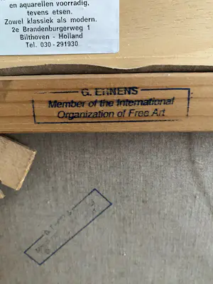 Gerardus Johannes Ernens - Terrasje/ gezicht op de Middellandse zee kopen? Bied vanaf 50!