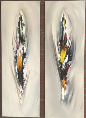 Gena Genadyj - Abstract Twee Luik kopen? Bied vanaf 200!