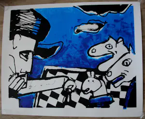 Herman Brood - Zeefdruk: Chess kopen? Bied vanaf 699!