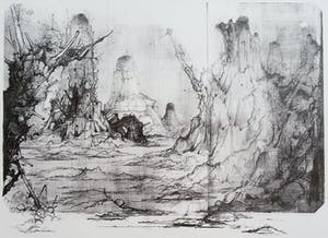 Dirkje Kuik - Vergezicht, litho (ingelijst) kopen? Bied vanaf 40!