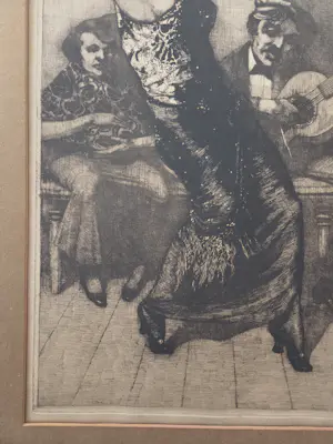 Frans Hogerwaard - Spaanse danseres. Gesigneerd. kopen? Bied vanaf 89!