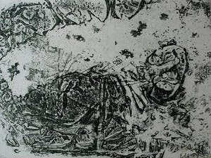 Wout van Heusden - Ets: 1980 (kleur: licht groen) kopen? Bied vanaf 55!