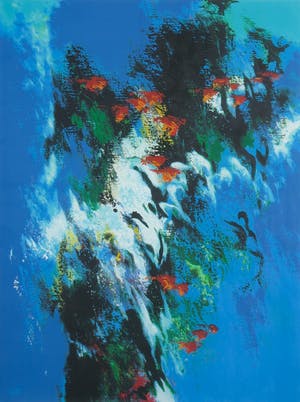 Mattie Schilders - Zeefdruk, Oorsprong van elk leven - Ingelijst (Groot) kopen? Bied vanaf 1!