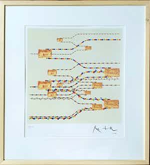 Rob Scholte - Kurk flessen | Mis en bouteille dans Noscaves | Nieuw ingelijst verkocht voor € 95!