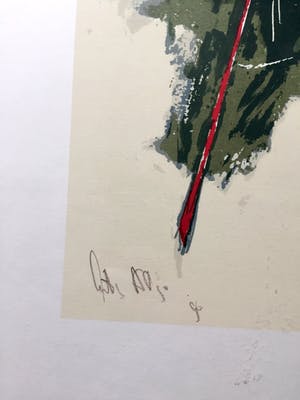 Arty Grimm - Abstracte compositie - Zeefdruk, Ingelijst (Groot) kopen? Bied vanaf 80!