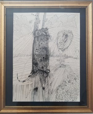 Lucebert - Landschap met figuratief persoon kopen? Bied vanaf 650!