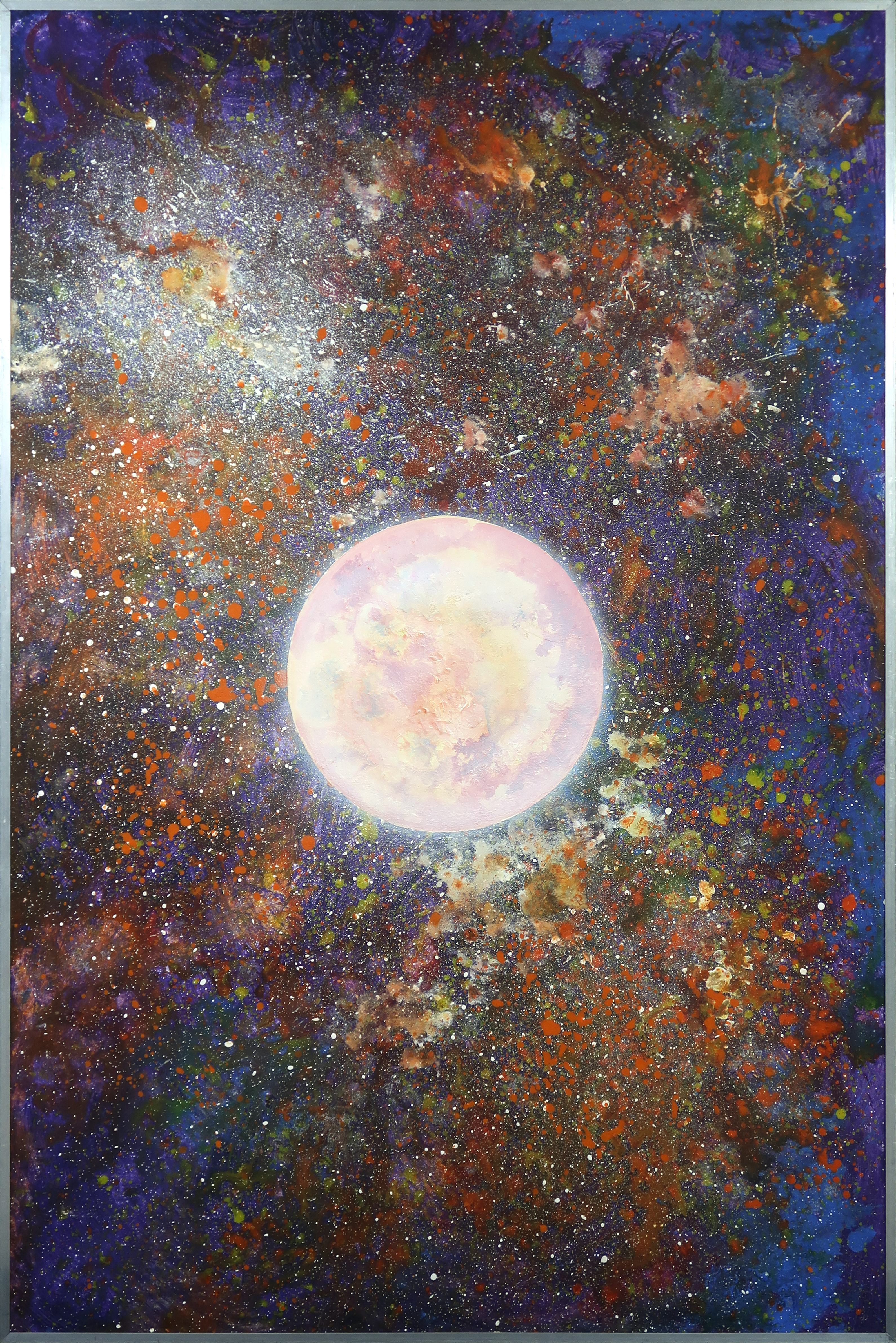 Niet of onleesbaar gesigneerd - Acryl op paneel, Onderscheid en eenheid - Ingelijst (Groot) verkocht voor € 1!