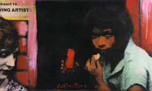 Crail Moansburg - Acryl/ gemengde technieken op doek, The wild women (groot) kopen? Bied vanaf 175!