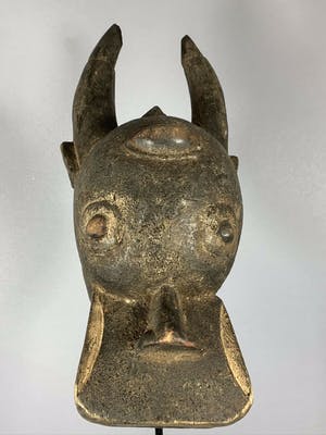 Mambila - 200610 - Old Tribal used African Passport Mambila Headmask - Cameroon. kopen? Bied vanaf 25!