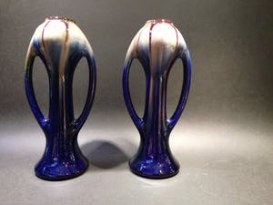 Buy Faience de Thulin - set van 2 prachtige art deco vazen? Bid from 59!