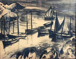Matthieu Wiegman - Port de Brigneau - Bretagne.... verkocht voor € 190!