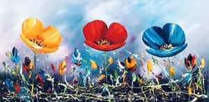 Gena - Colorful Flowers verkocht voor € 250!