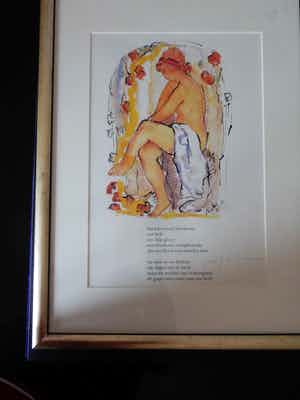 Nic Jonk - zittend naakt verkocht voor € 40!