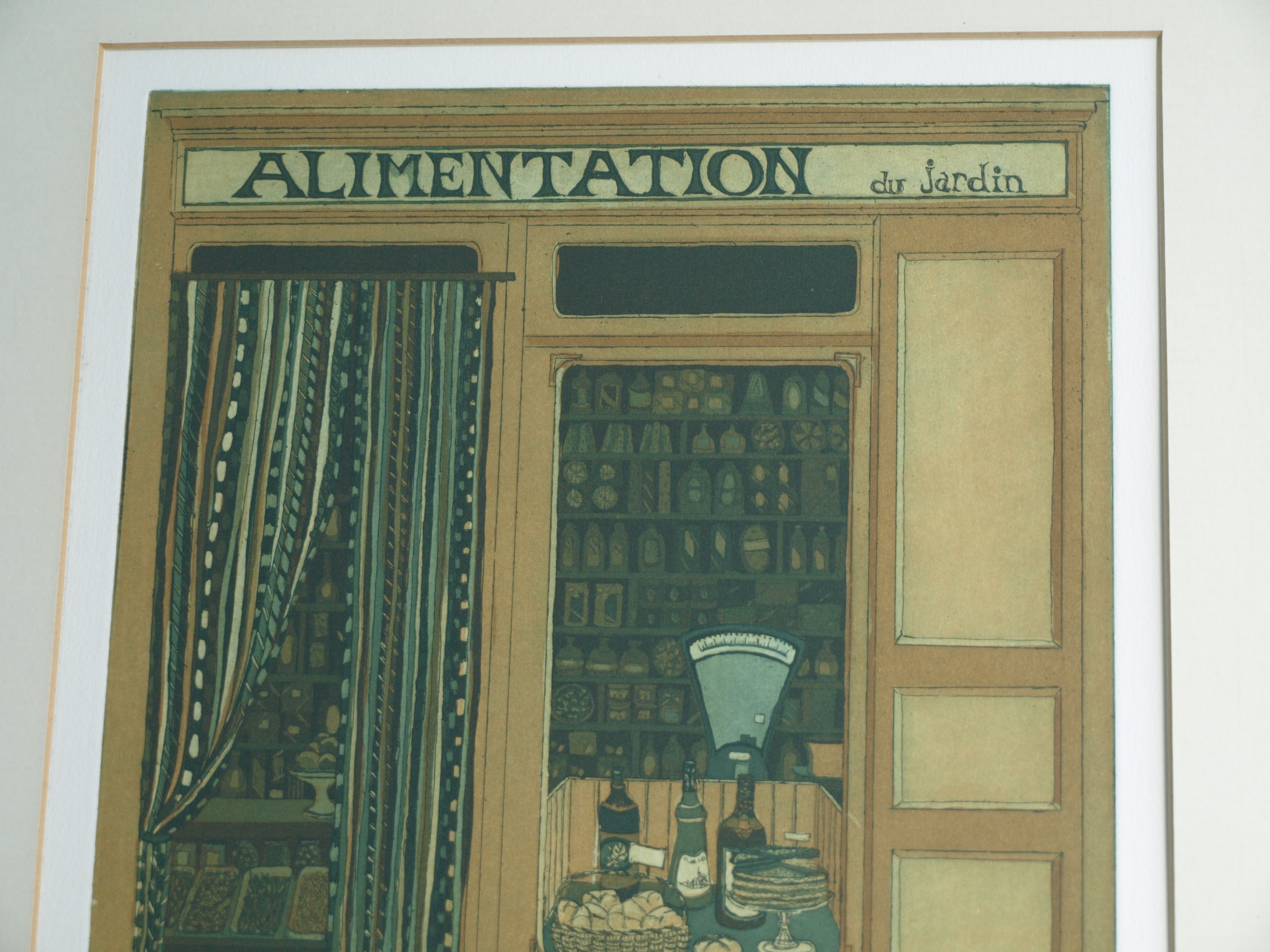 Laetitia de Haas - Kleurenets - Alimentation – gesigneerd & ingelijst - 1983  kopen? Bied vanaf 1!