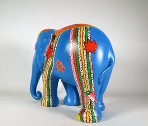 Corneille - Acryl op polyester, Elephant Parade kopen? Bied vanaf 500!