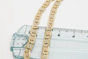 05-  Zo goed als nieuw 18Krt tricolor gouden "valentino" collier - lengte 60cm kopen? Bied vanaf 1850!
