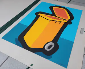 Enrico Bressan - Cubo de Basura - Siebdruck 2003 handsigniert und nummeriert Auflage 75 Ex. kopen? Bied vanaf 80!