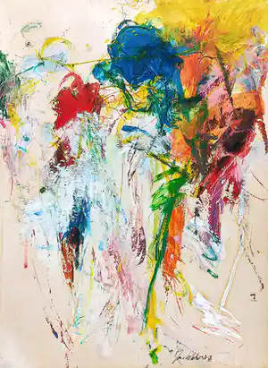 Jan van Lokhorst - Abstracte compositie, gemengde techniek op karton (groot) verkauft für € 475!
