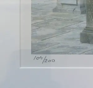 Carel Willink - Terras met Hercules, piëzografie (mooi ingelijst) kopen? Bied vanaf 295!