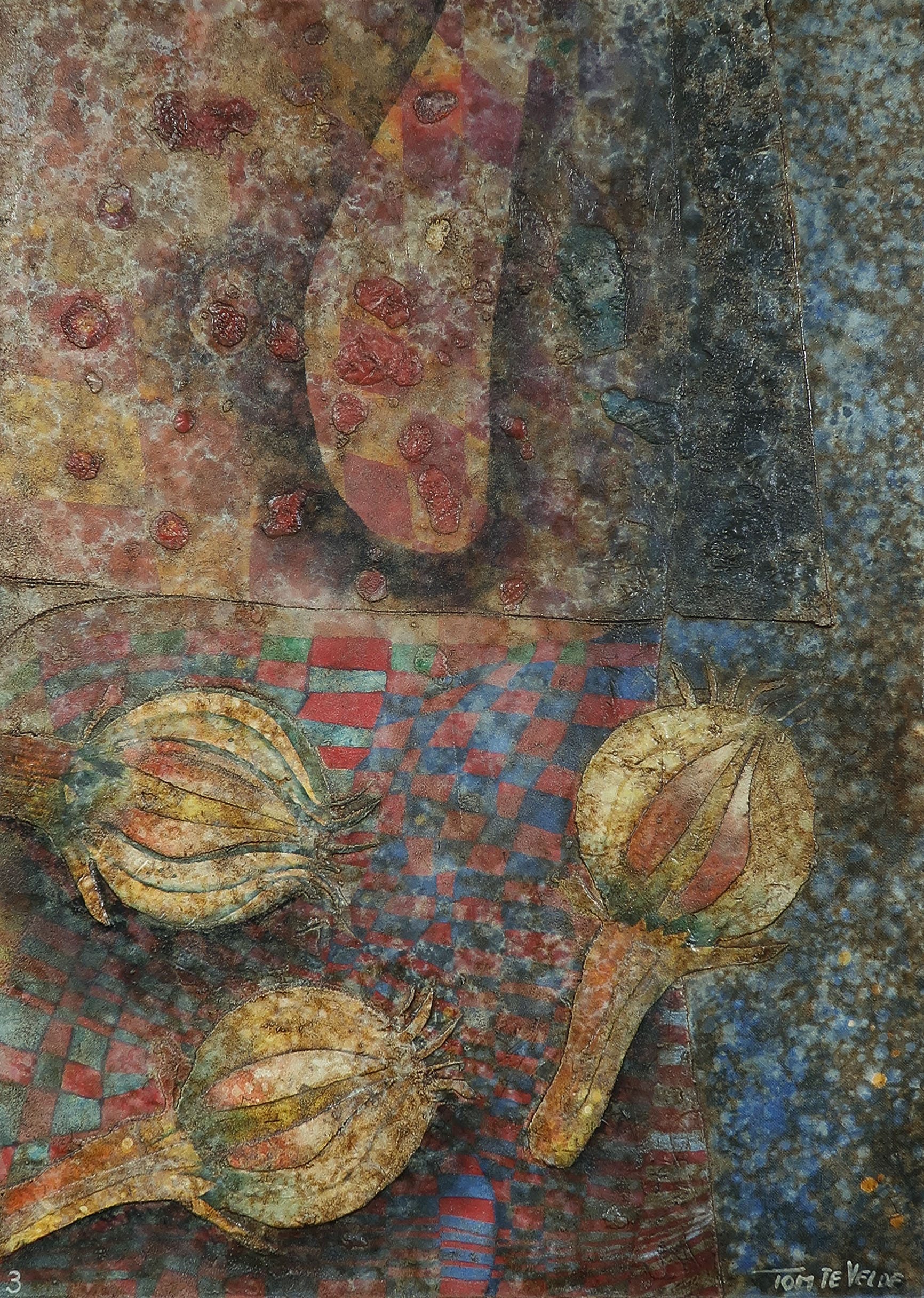 Tom te Velde - Gemengde techniek, Stilleven - Ingelijst kopen? Bied vanaf 40!