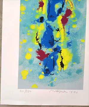 Nic Jonk - abstracte compositie kopen? Bied vanaf 20!