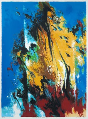 Mattie Schilders - Zeefdruk, In het licht van een vroege ochtend - (Groot) kopen? Bied vanaf 40!