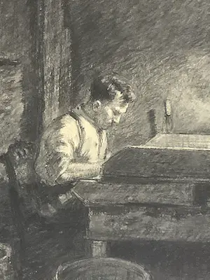 Barend Hendrik ter Weeme - Schrijver aan bureau kopen? Bied vanaf 60!