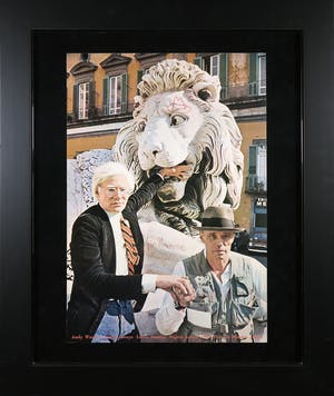 Andy Warhol - en Joseph Beuys - Handgesigneerd affiche voor tentoonstelling - Ingelijst kopen? Bied vanaf 1!