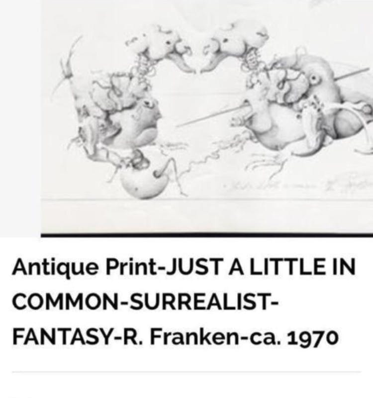 Robert Franken - litho 41/100 'Just a Little in Common' Vormt mooi geheel met de andere litho! kopen? Bied vanaf 25!