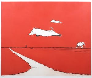 Peter van Drumpt - Ets, Zonder titel - Ingelijst kopen? Bied vanaf 40!