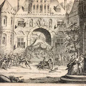 Simon Fokke - Graaf Floris de IV - Belegering Slot Hagestein kopen? Bied vanaf 10!