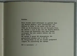 Jan Baptist Bedaux - + Dirkje Kuik + Hans Anten , Poëziebundel ‘Maandag Wasdag’ – 1966 kopen? Bied vanaf 100!