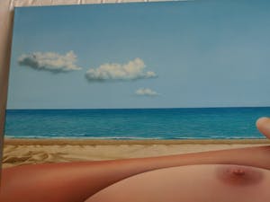 Kees Gerritse - Olieverf op doek , Op het strand – 1989 – 65 x 90 cm kopen? Bied vanaf 500!