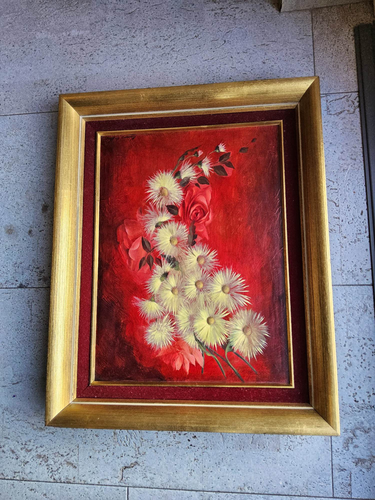 Maurice De Vries - Stilleven van bloemen in mooie lijst kopen? Bied vanaf 100!